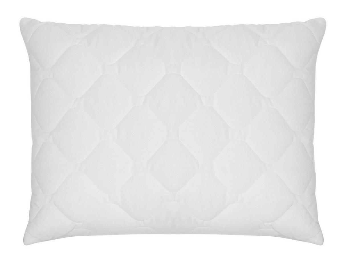 KOPFKISSEN, 50x80 cm, 100% Polyester-Hohlfaser Füllung - Weiß, Textil (50/80cm) - Zollner