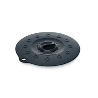 SILIKONDECKEL 18cm „FUNNY KITCHEN“ schwarz - Weiß, Kunststoff (18cm) - Magu Cera