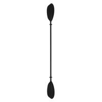 DOPPELPADDEL für SUP und Kajak - Schwarz, Metall (220/17/4cm) - ECD-Germany