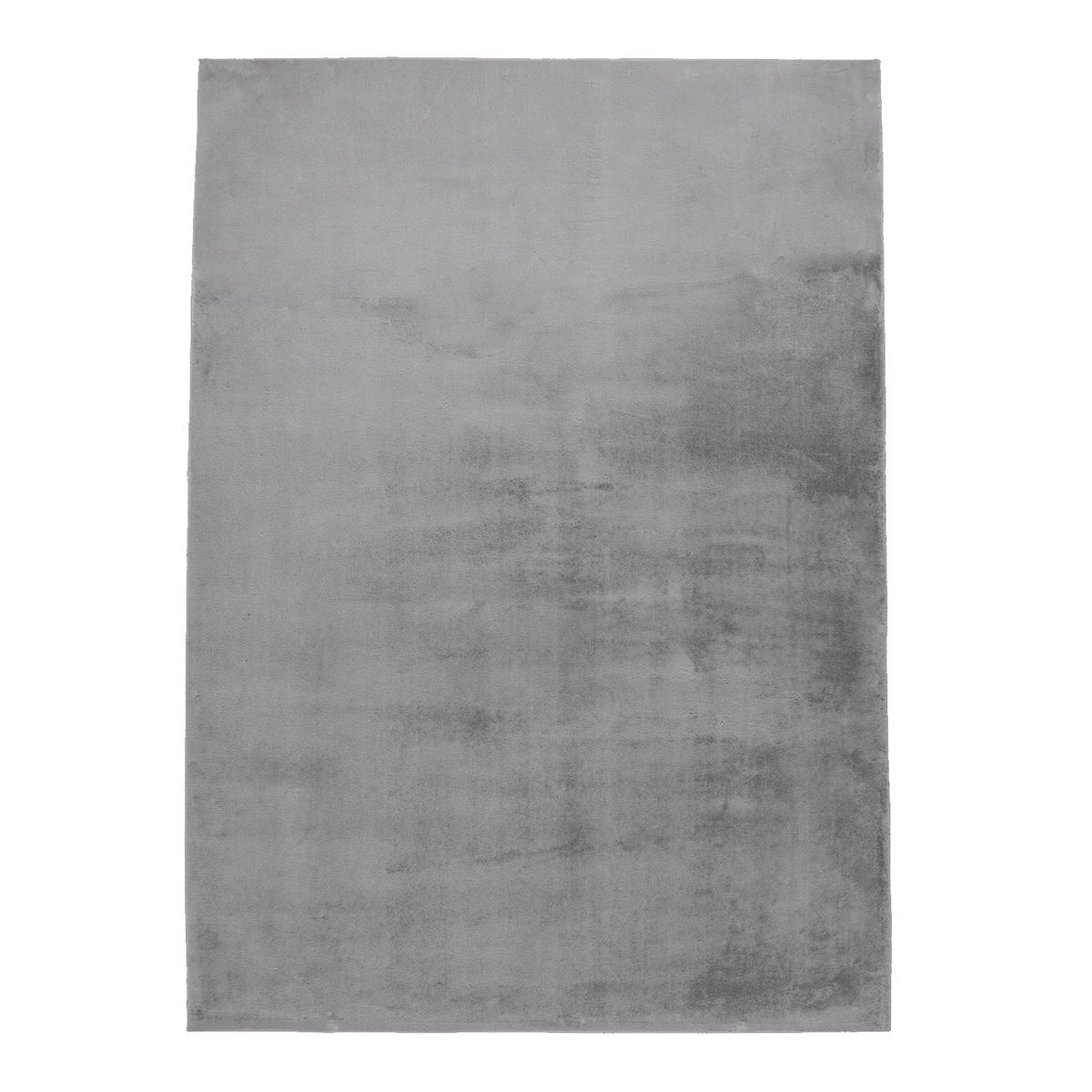 HOCHFLOR-TEPPICH Topia 400 Grau 120x170 cm - Grau, Textil (120/170cm) - carpet city