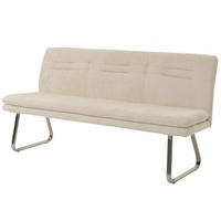 SITZBANK Cremeweiß - Weiß, Textil (180/93/58cm) - MCW