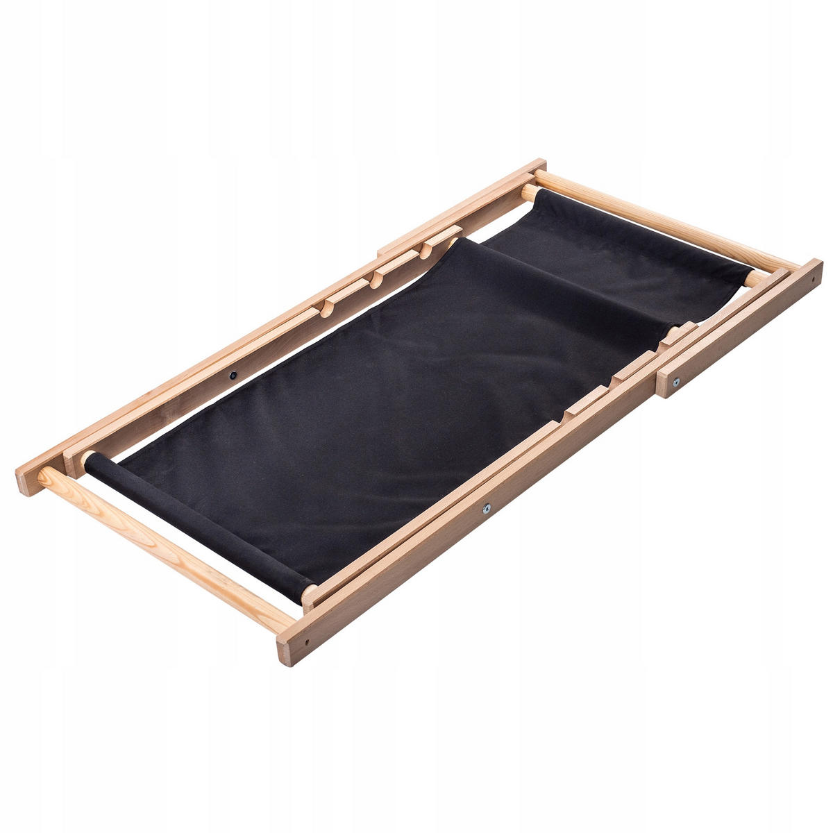 HOLZLIEGESTUHL Schwarz 2 Stk. - Schwarz, Holz (53/80cm) - KADAX