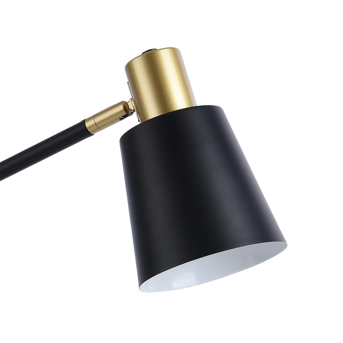 SCHREIBTISCHLAMPE Abergele - Goldfarben/Schwarz, Metall (17/38/68cm) - lux.pro