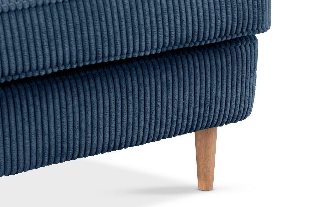 OHRENSESSEL STRALIS inklusive dekorativem Kissen, dunkelblau - Dunkelblau, Textil (82/108/80cm) - KONSIMO®