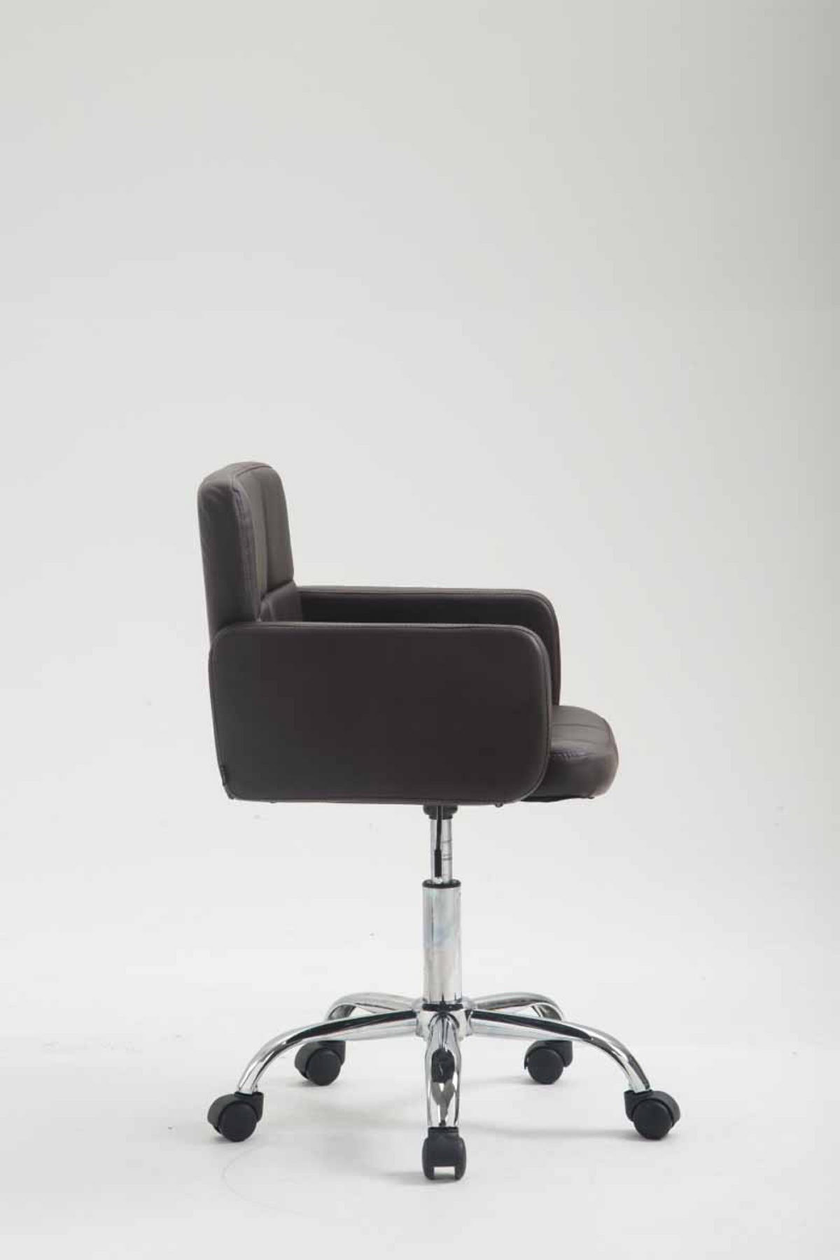 ARBEITSHOCKER Lausanne Kunstleder braun - Braun, Metall (60/89/52cm) - TPFLiving