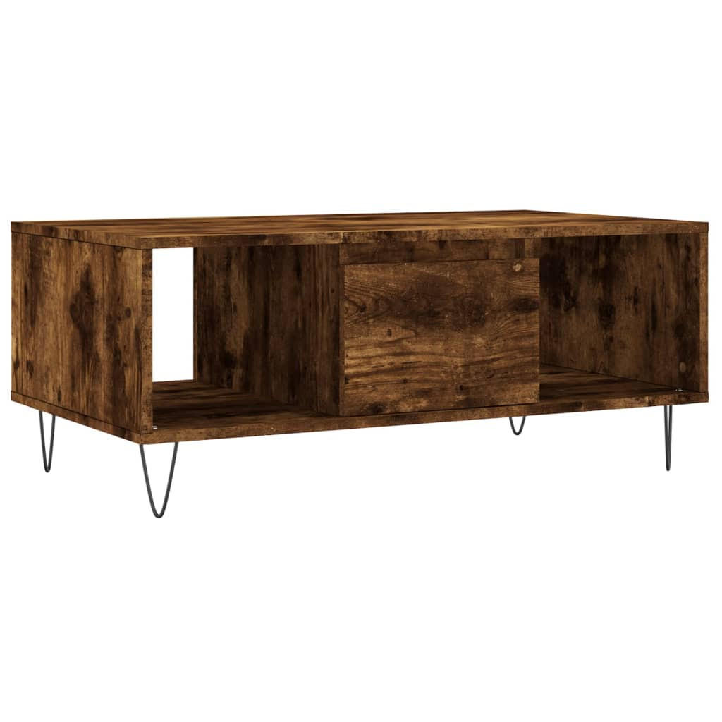 COUCHTISCH Räuchereiche 90x50x36,5 cm Holzwerkstoff - Braun, Holzwerkstoff (50/90/36.5cm) - furnicato