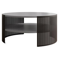 COUCHTISCH Fikoli - Hellgrau/Schwarz, Holzwerkstoff/Metall (75/75/40cm) - MIRJAN24