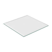 GLASPLATTE - Transparent, Glas (70/0.8/70cm) - Relaxdays