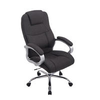BÜROSTUHL Apodo, Stoff Dunkelgrau - Dunkelgrau, Textil/Metall (66/122/70cm) - TPFLiving