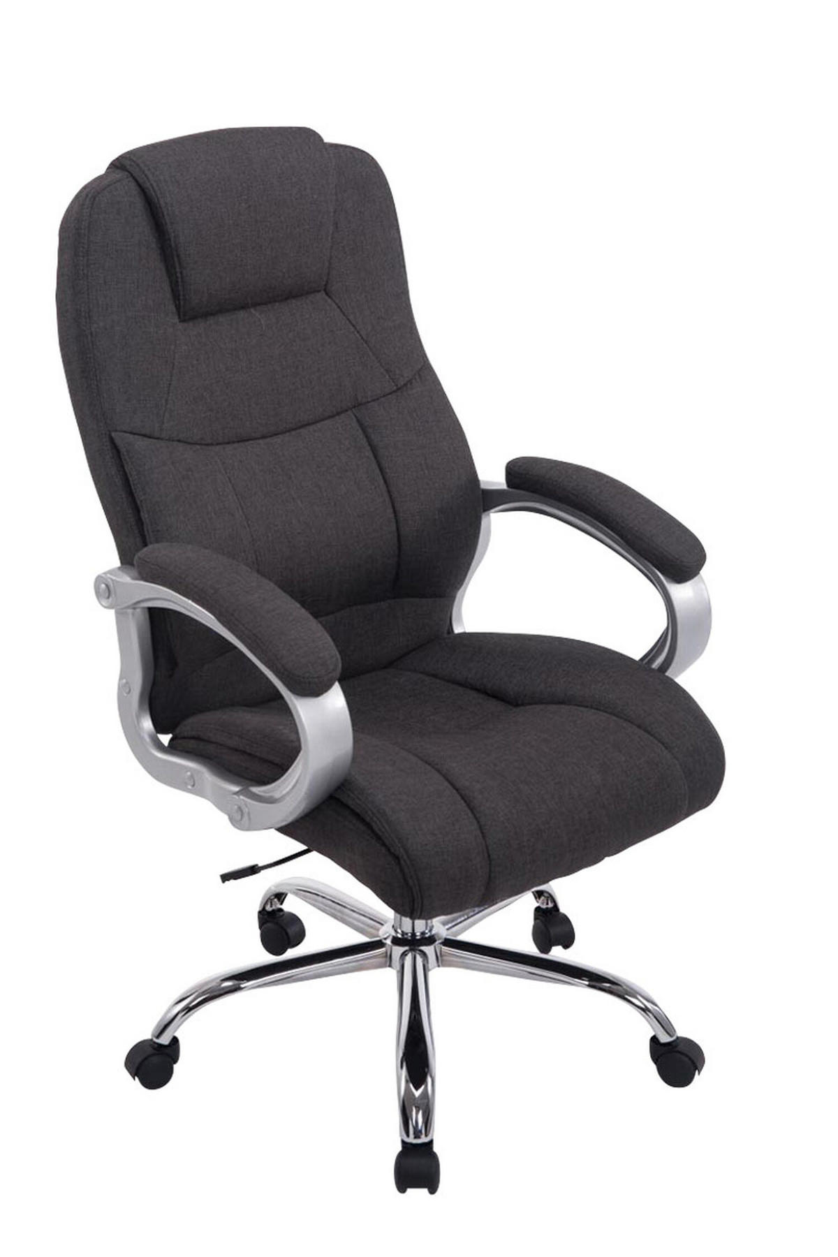 BÜROSTUHL Apodo, Stoff Dunkelgrau - Dunkelgrau, Textil/Metall (66/122/70cm) - TPFLiving