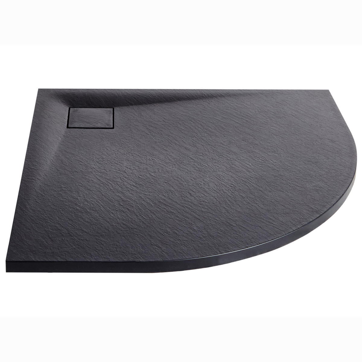 SPRCHOVÁ VANIČKA 90/90/3 cm Černá Paron - černá, plast (90/3/90cm) - Beliani
