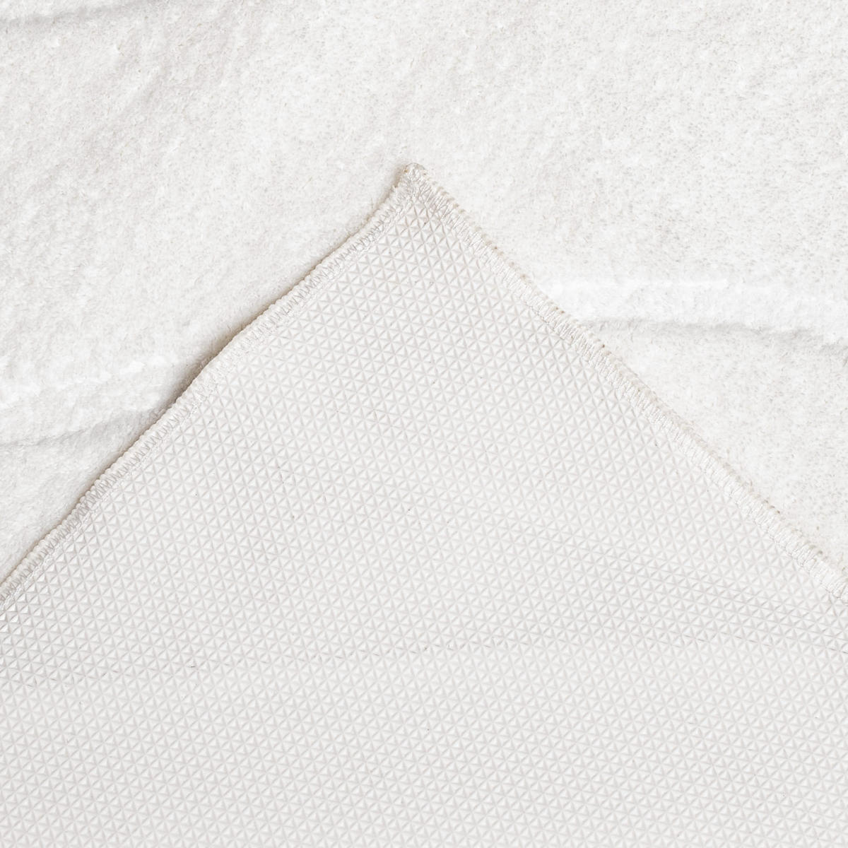 BADTEPPICH Waschbar Bath Waves 400 Weiß 40x60 cm - Weiß, Textil (40/60cm) - carpet city