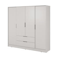 DREHTÜRENSCHRANK CATERINA 206/200/51 cm 4-türig Kaschmir - Kaschmir, Holzwerkstoff (206/200/51cm) - MASSENO