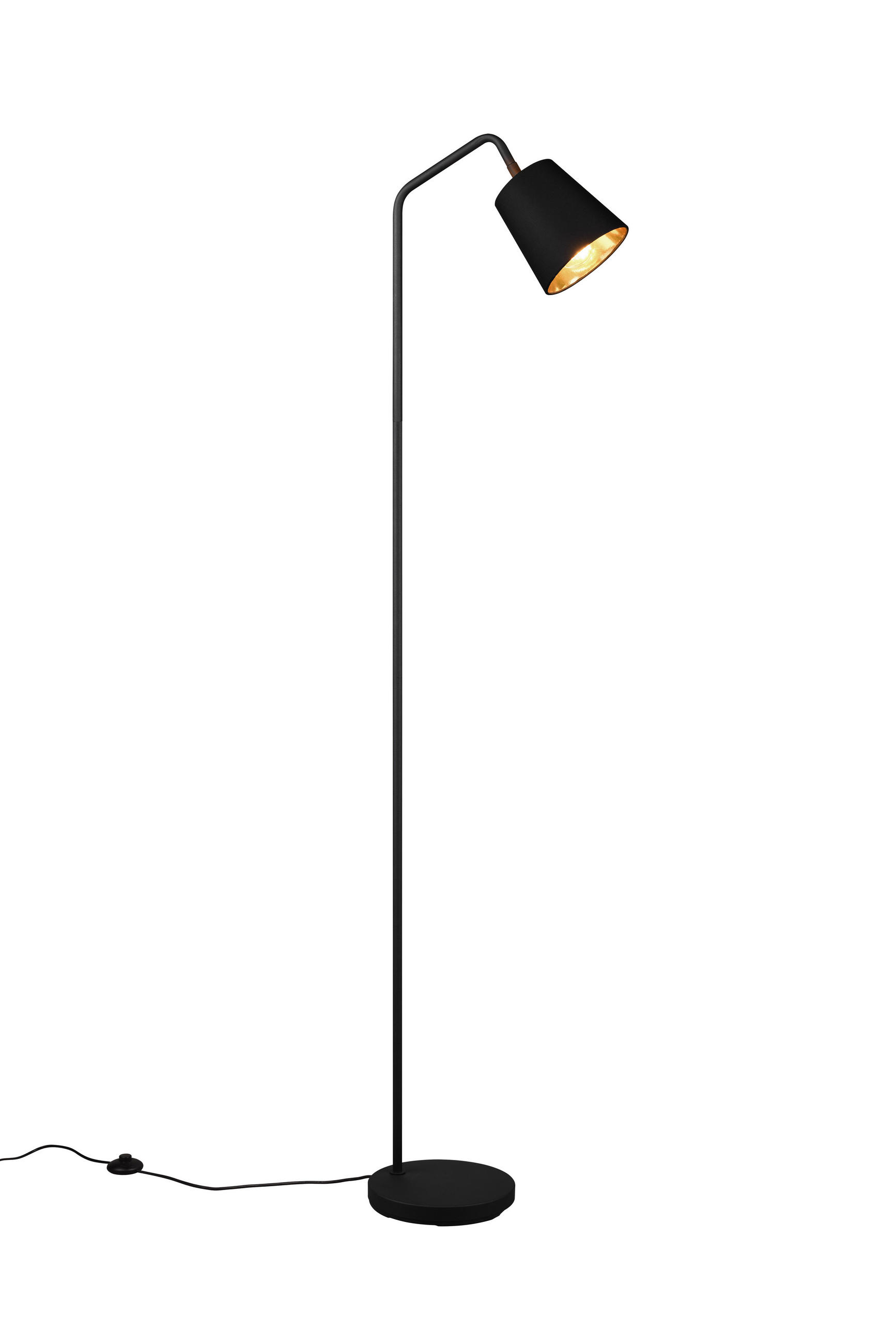 STEHLAMPE BUDDY - Schwarz - 0/0/148 cm - Schwarz, Metall (22/22/148cm) - Trio Leuchten