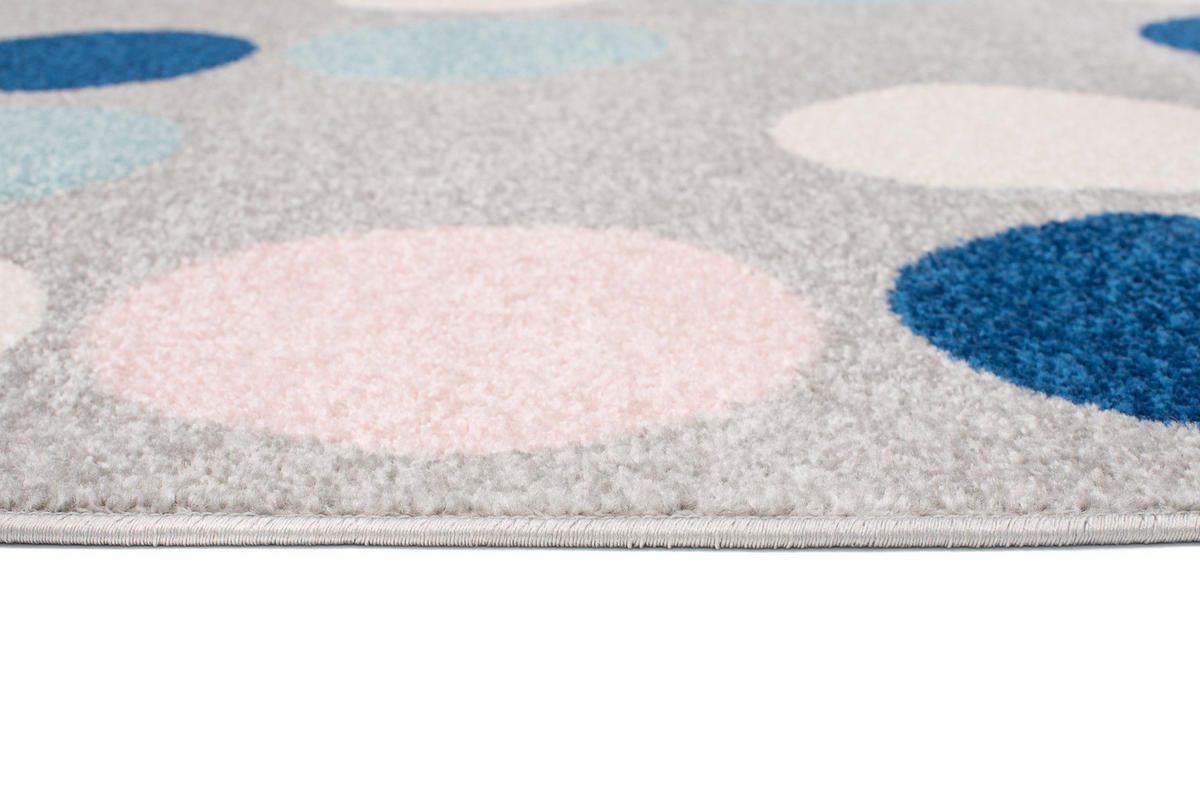 TEPPICH LAZUR Grau 120/170 cm - Blau/Hellgrau, Kunststoff (120/170cm) - Tapiso