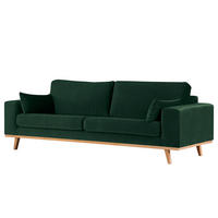 2-SITZER SOFA - Buchefarben/Grün, Textil (197/81/88cm) - home24
