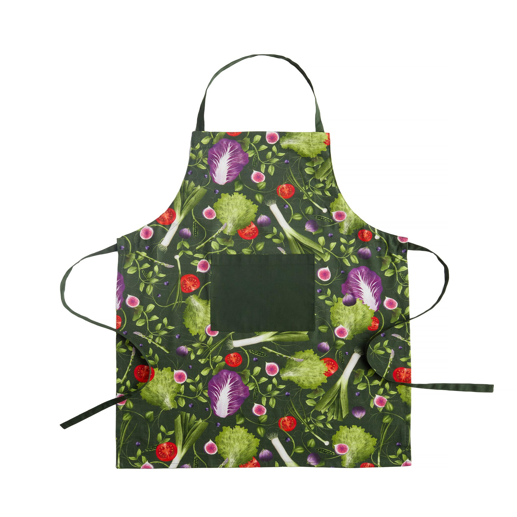 SCHÜRZE Ensalada - Dunkelgrün, Textil (70/85cm) - home&you