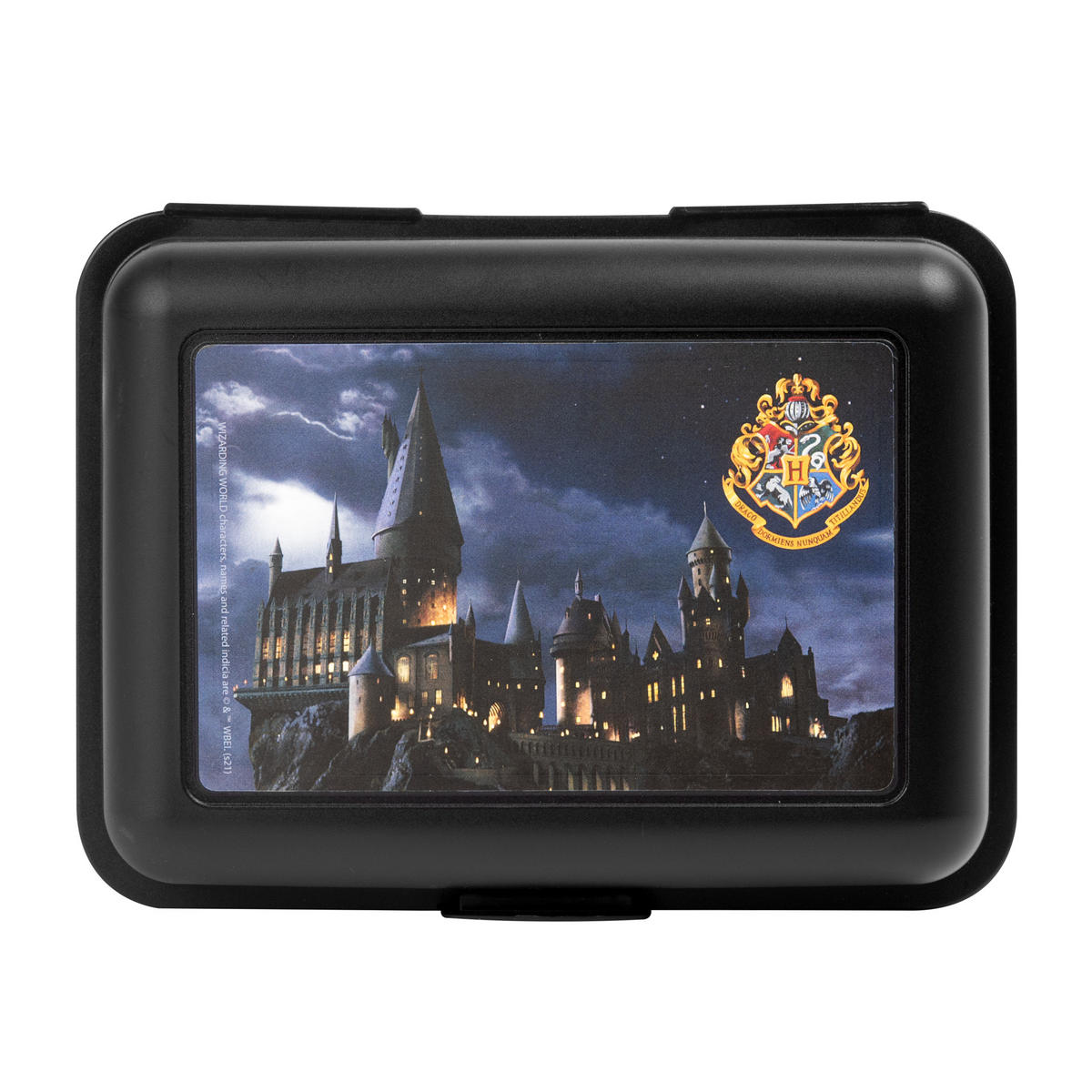 BROTDOSE Harry Potter Hogwarts Schwarz 17,5 x 12,8 x 6,9 cm - Schwarz, Kunststoff (17.5/6.9/12.8cm) - United Labels
