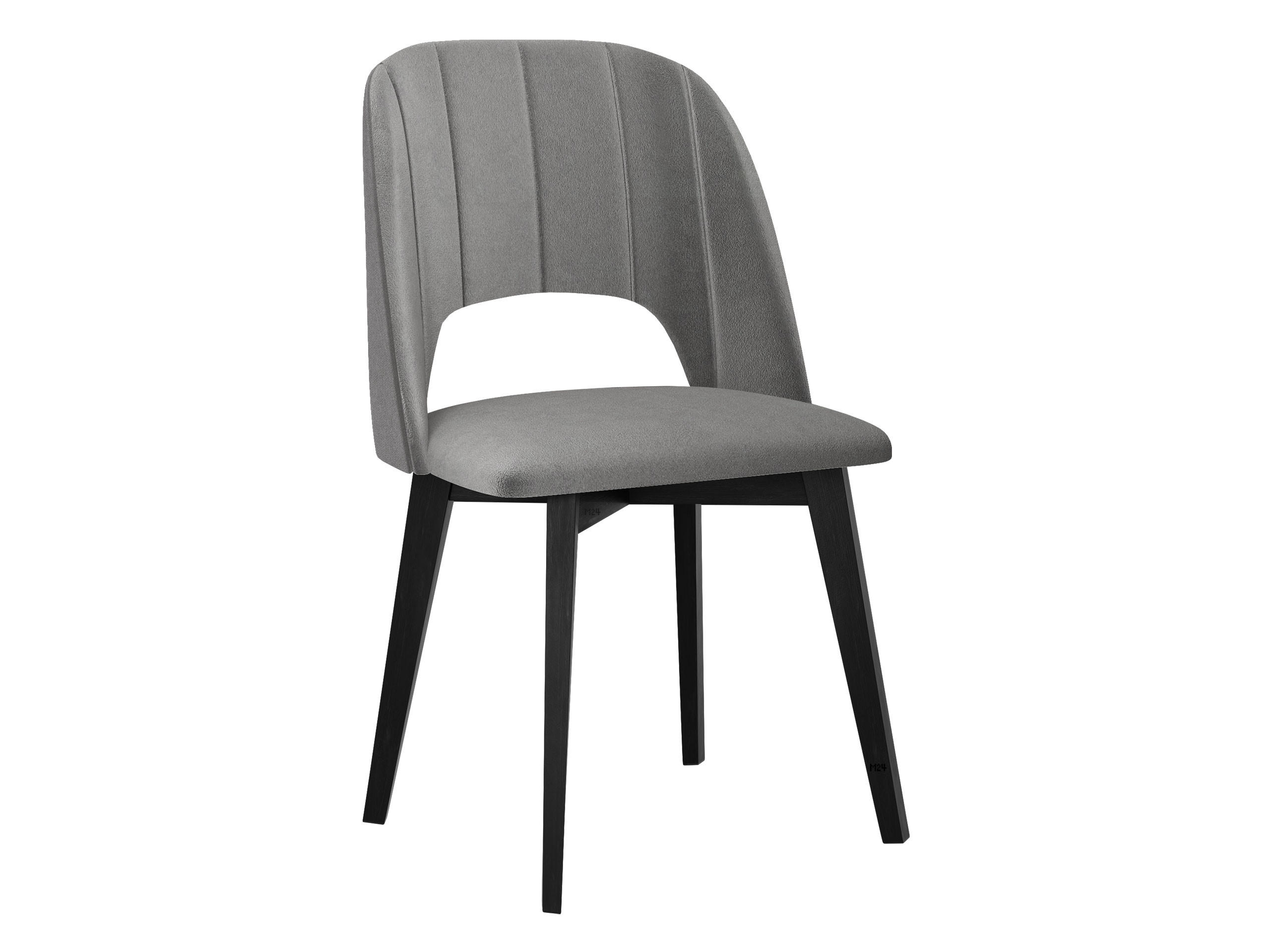 ESSZIMMERSTUHL Monti IV Pik Gerade - Hellgrau/Schwarz, Holz/Textil (48/83/54cm) - MIRJAN24