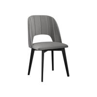 ESSZIMMERSTUHL Monti IV Pik Gerade - Hellgrau/Schwarz, Holz/Textil (48/83/54cm) - MIRJAN24
