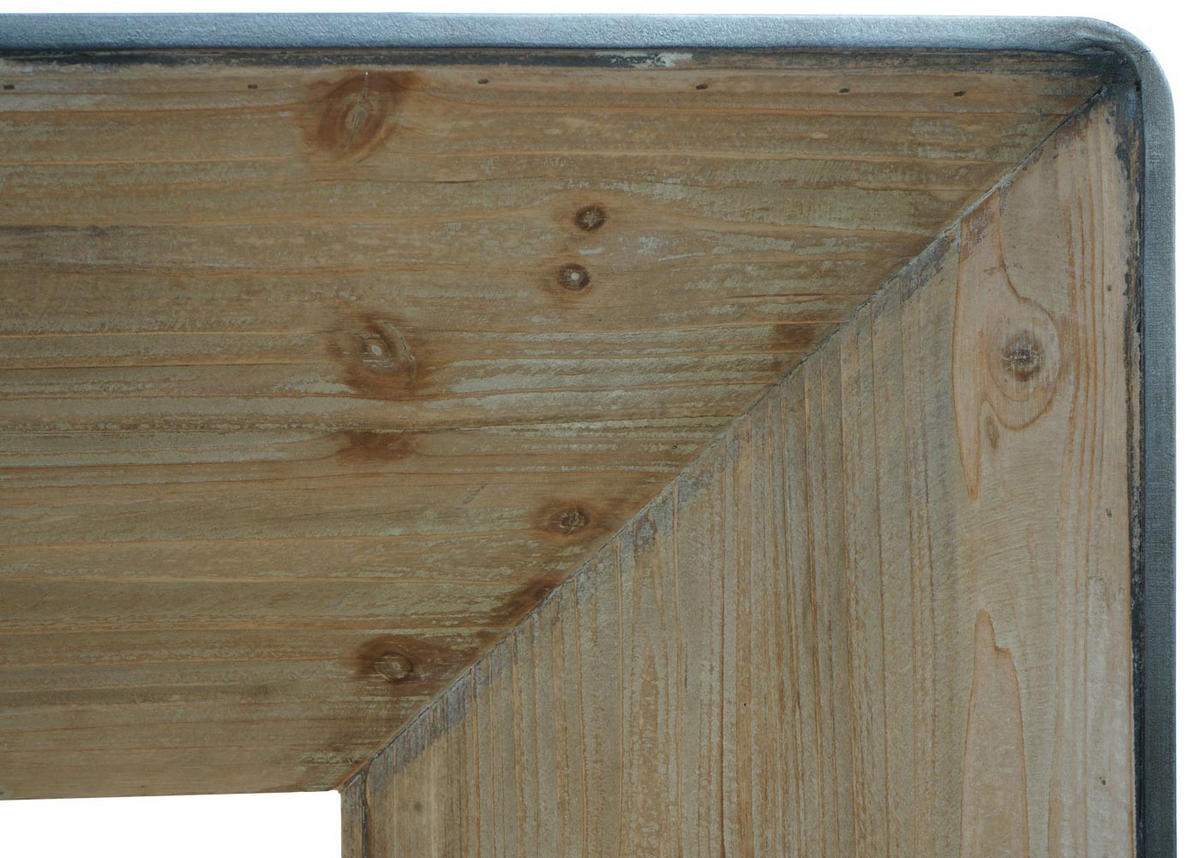 KONSOLENTISCH eckig Braun, Metall - Silberfarben/Braun, Holz (40/60/80cm) - MCW