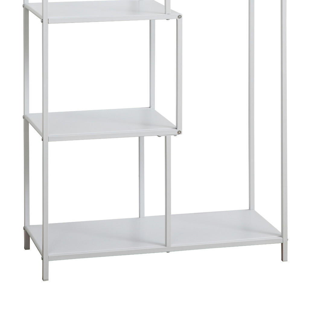 Thumbnail - Svita Metallregal, Weiß, Metall, 77x185x33 cm, Wohnzimmer, ,