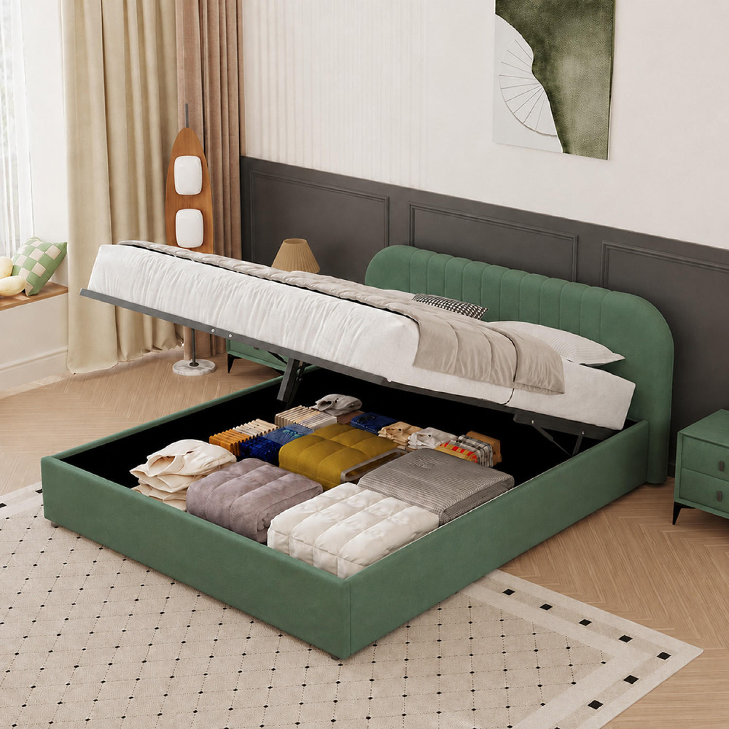 Concept Usine Bett Grün 160x200 cm