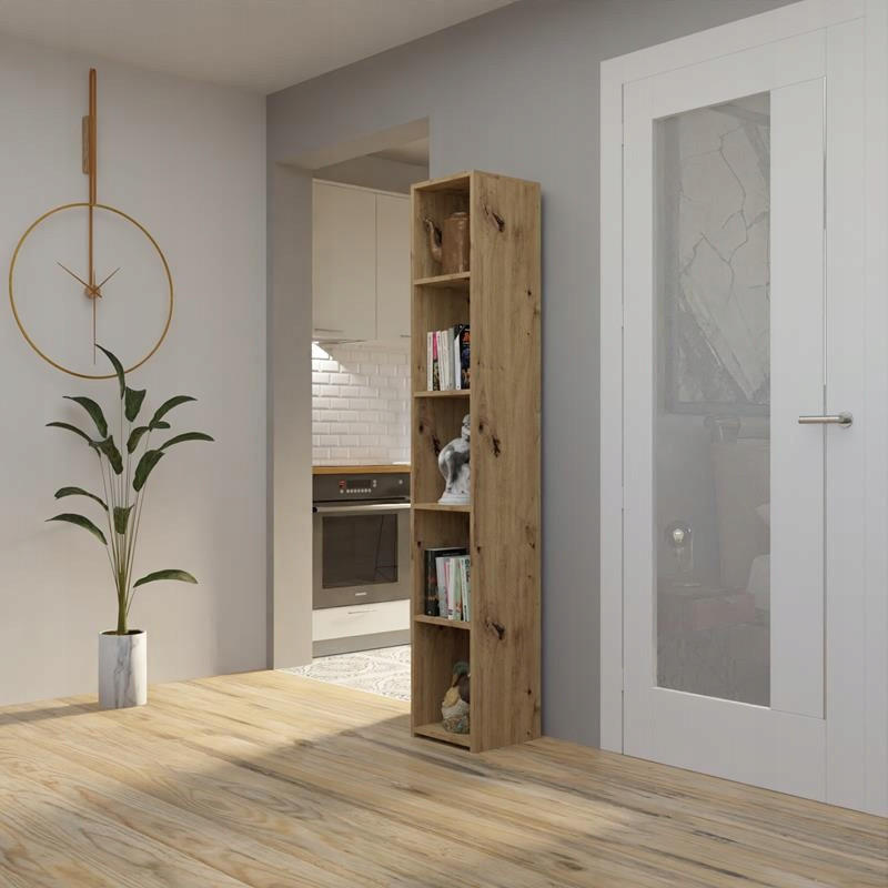 BÜCHERREGAL 180 EX3 Artisan Eiche 30/30/180 cm - Eiche Artisan, Holzwerkstoff (30/180/30cm) - Matkam Möbel