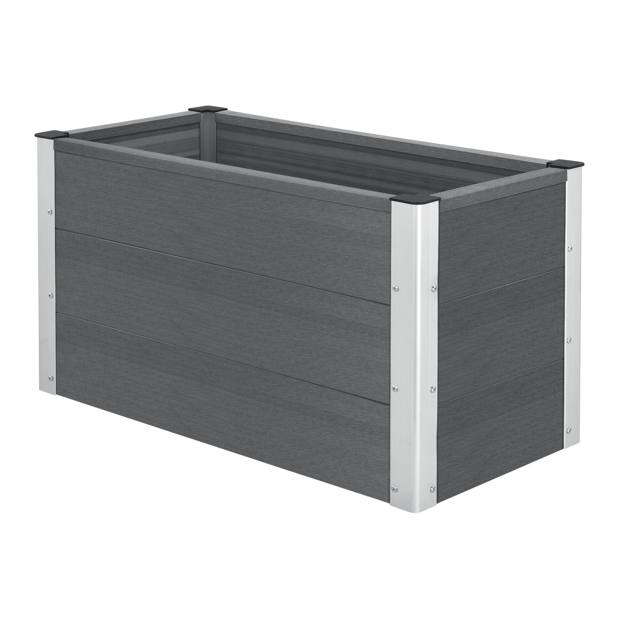 BLUMENKASTEN Esens - Grau, Kunststoff (100/50/50cm) - NEU.HOLZ