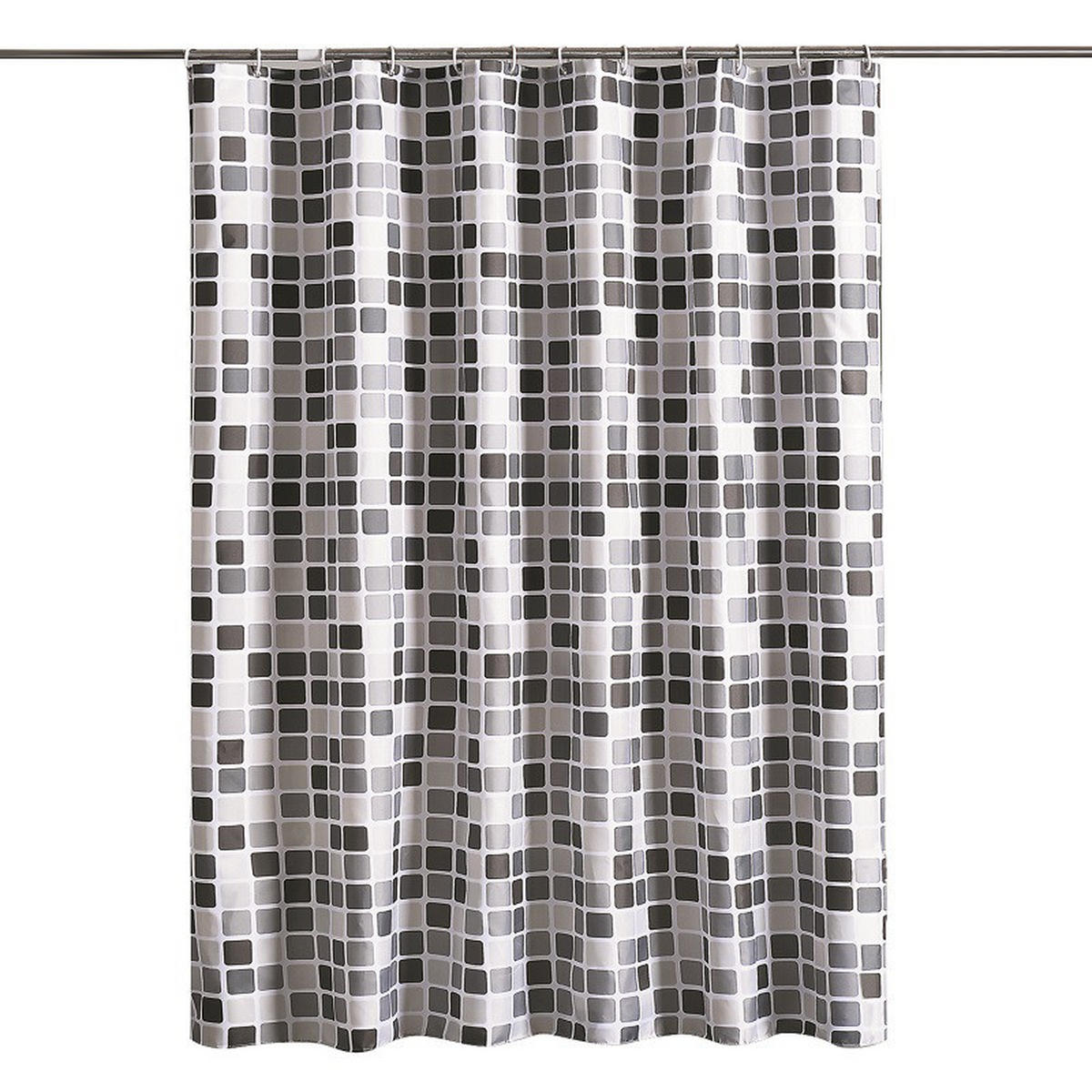 DUSCHVORHANG Mosaik Polyester dick wasserdicht für Zuhause Breite x Höhe - Multicolor, Textil (200/200cm) - MCBOSON