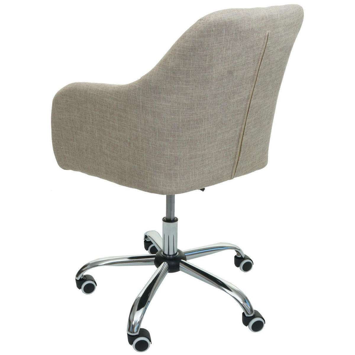 DREHSTUHL HxBxT 95x57x62cm Sitzhöhe 43cm mit Armlehne Stoff/Textil Creme - Creme, Textil (57/95/62cm) - PROREGAL