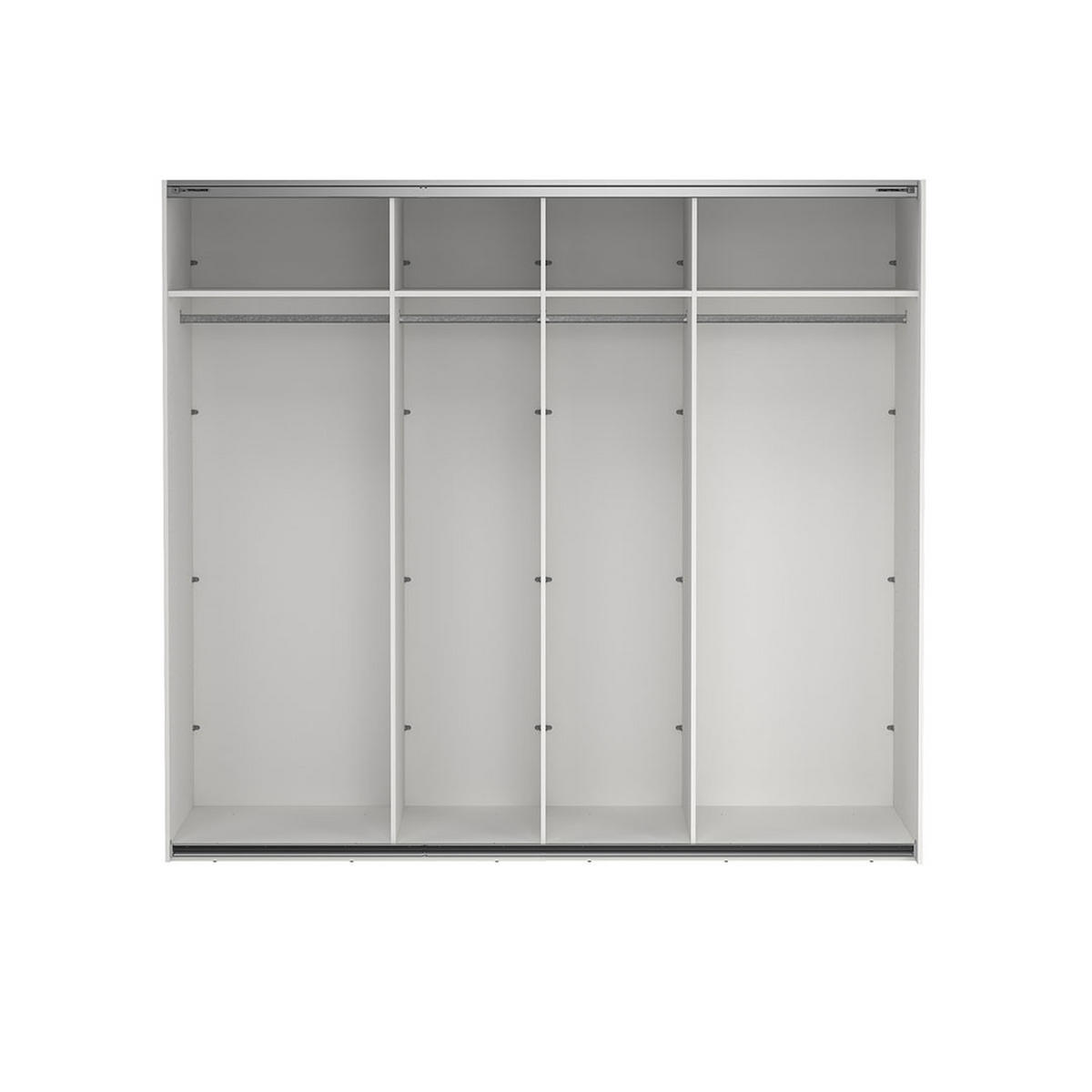 SCHIEBETÜRENSCHRANK, Como, Weiß, Holzwerkstoff, 244 x 67 x 221 cm - Weiß, Holzwerkstoff (244/221/67cm) - ebuy24
