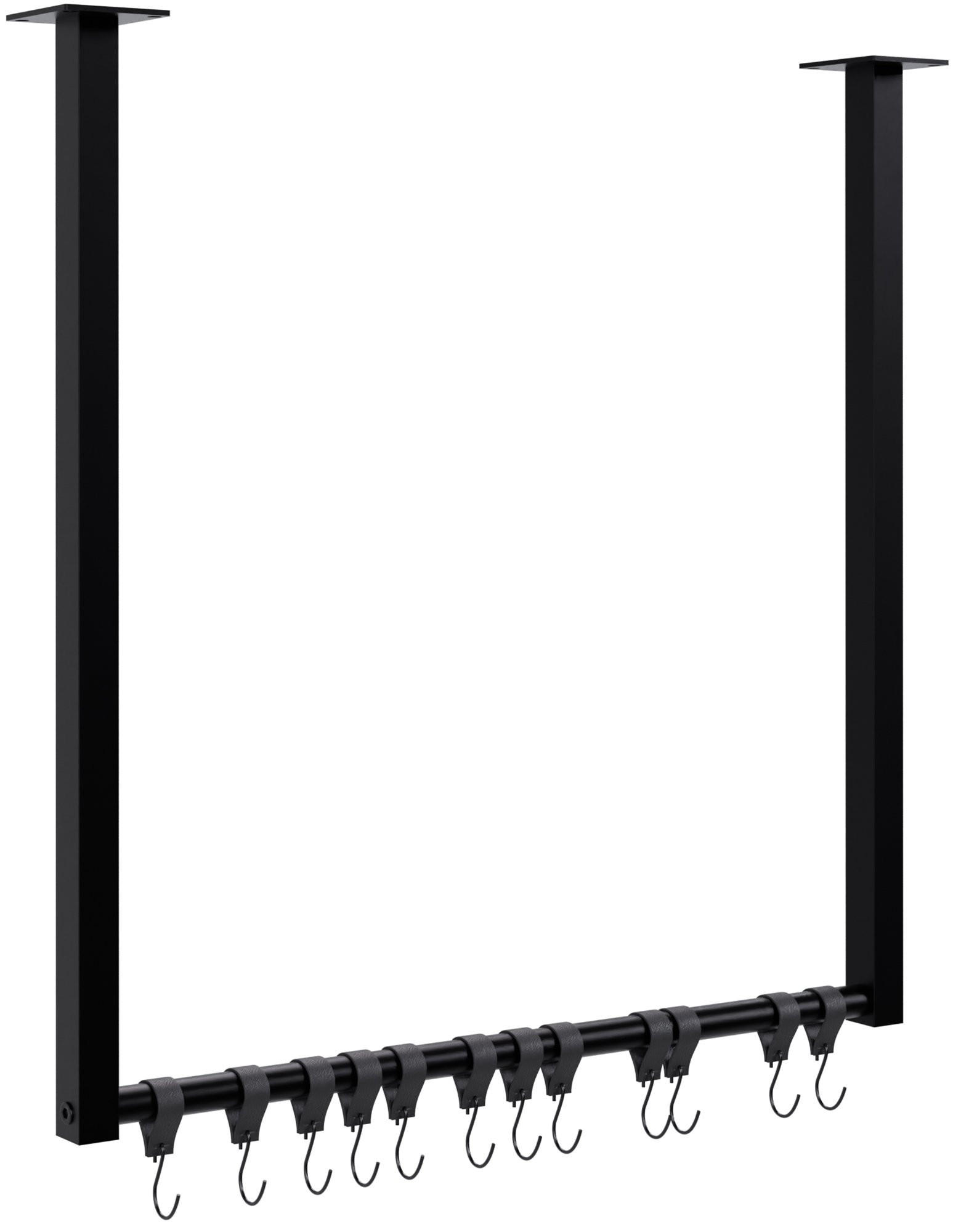 KLEIDERSTÄNDER 150x38x120-schwarz-Metall - Schwarz, Metall (60/60/7cm) - CLP