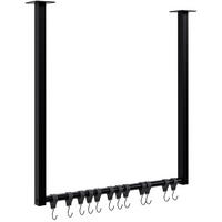 KLEIDERSTÄNDER 150x38x120-schwarz-Metall - Schwarz, Metall (60/60/7cm) - CLP