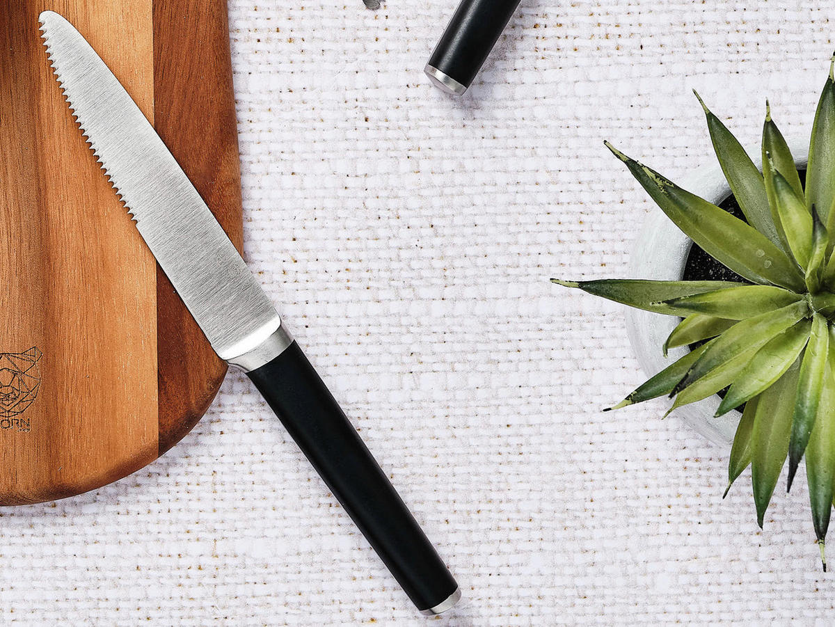 STEAKMESSER Jona - 6er-Set - Silberfarben, Metall (24cm) - Björn