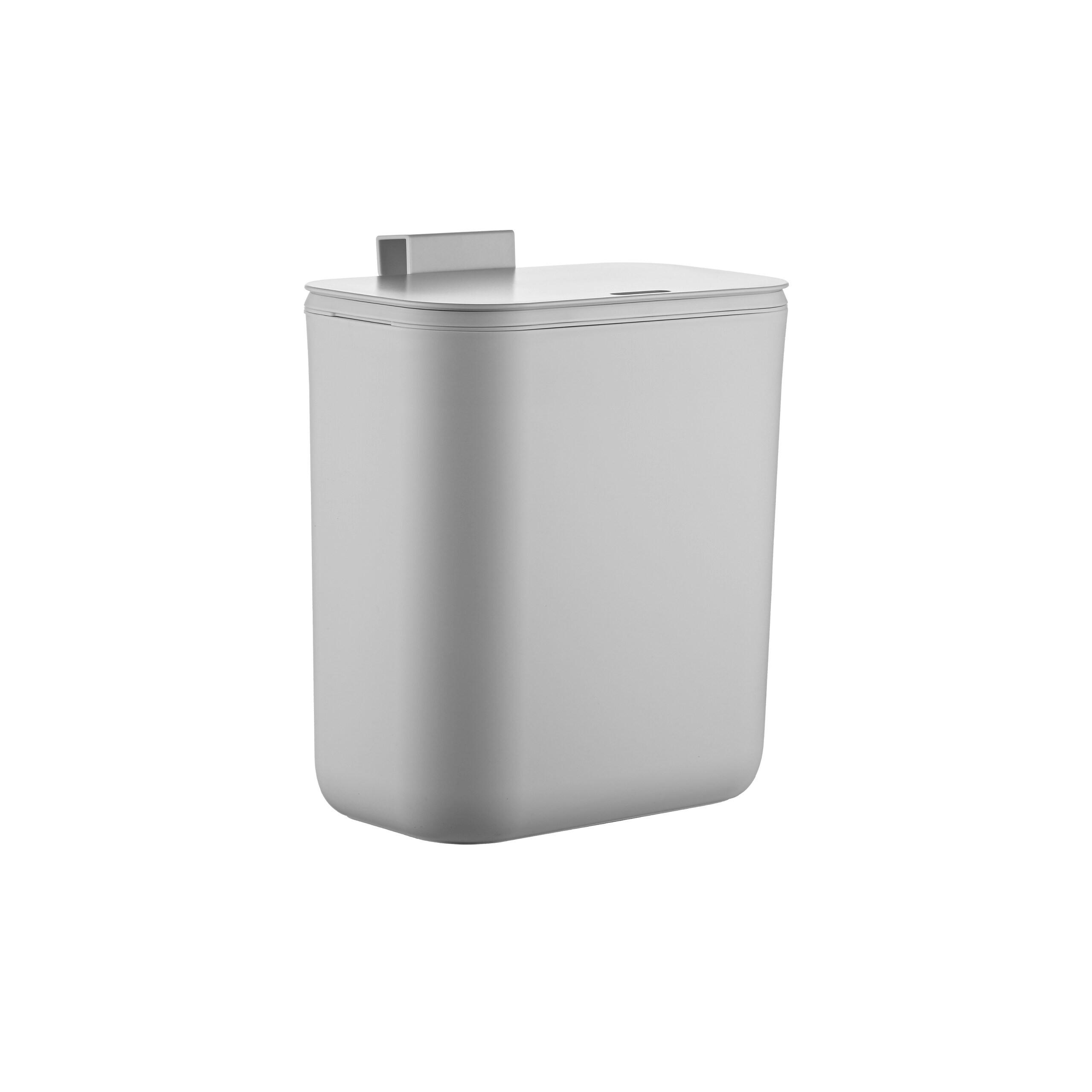 KÜCHENMÜLLEIMER 9L - Grau, Kunststoff (26/28.5/15.5cm) - Relaxdays