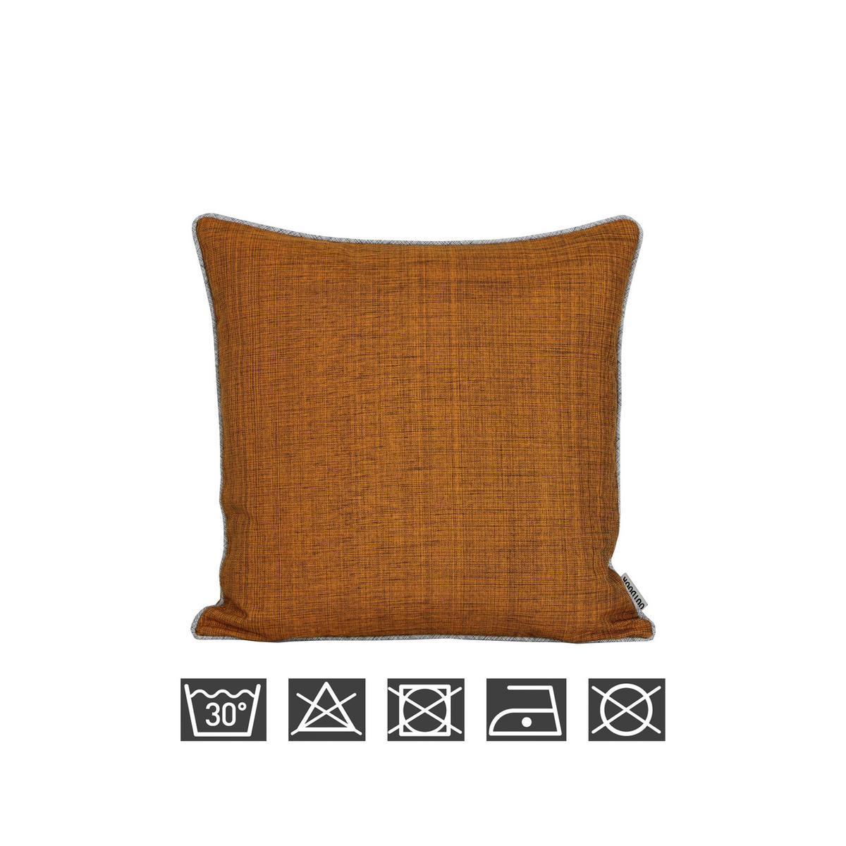 KISSENBEZUG Outdoor meliert 40x40 cm Rost Orange - Rostfarben, Textil (40/40cm) - TiborTex