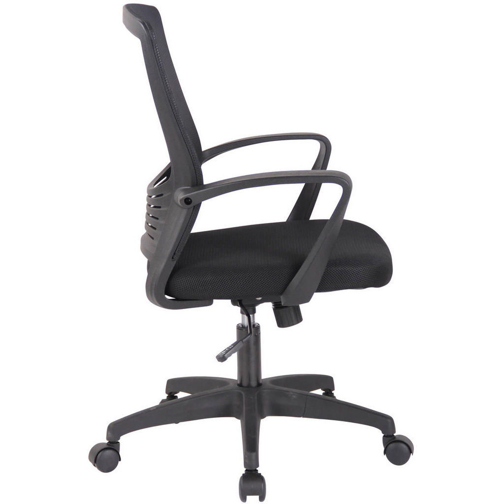 Thumbnail - TPFLiving Bürostuhl, Schwarz, Textil, 53x101x53 cm, Arbeitszimmer, Bürostühle, Drehstühle