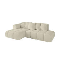 ECKSOFA Ottomane Links CLOUD-L-v1 289x180x40 Beige Bouclé - Beige, Holzwerkstoff/Kunststoff (180/289cm) - ALTDECOR