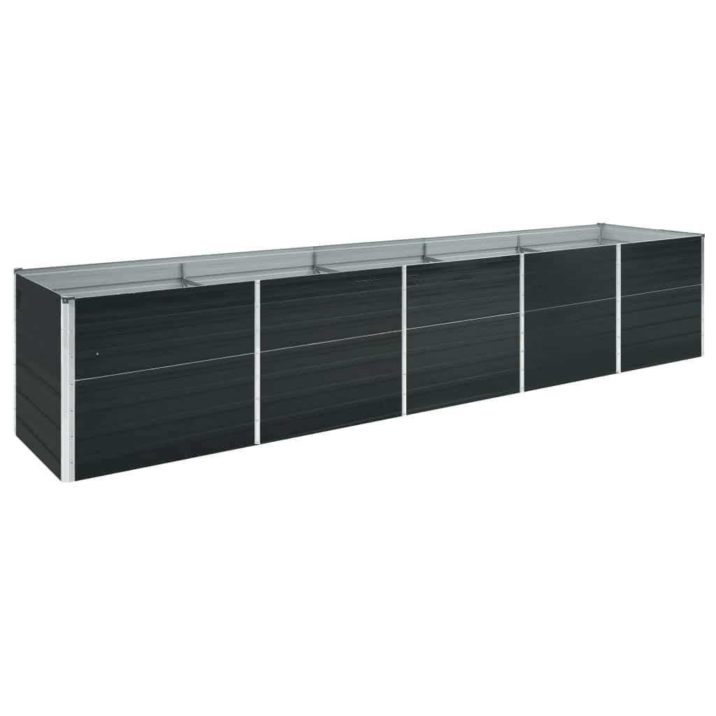 Deluke Hochbeet Anthrazit 400x77x80 cm