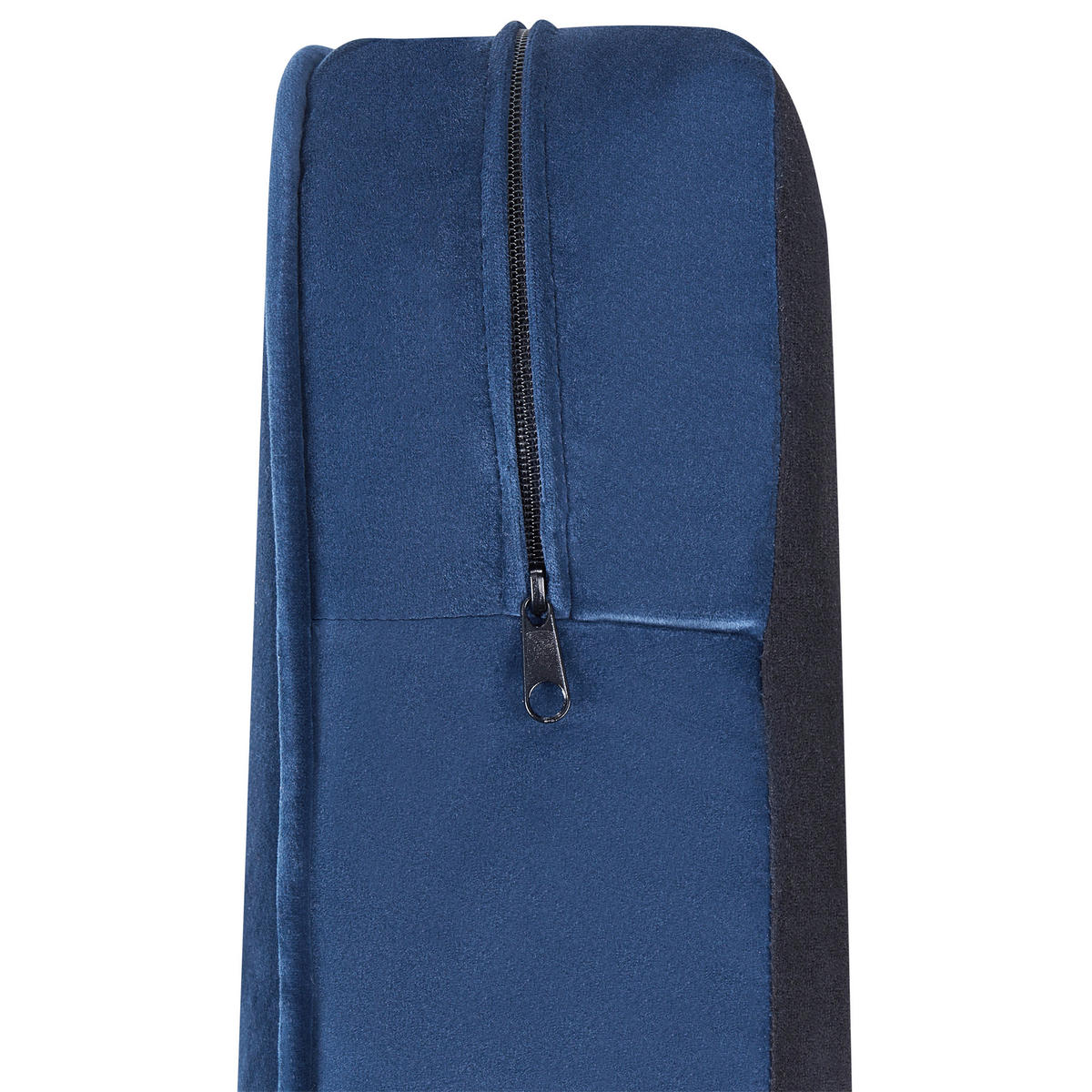 3-SITZER-SOFA Samtstoff Kobaltblau Chesterfield - Hellblau, Textil (201/70/75cm) - Beliani