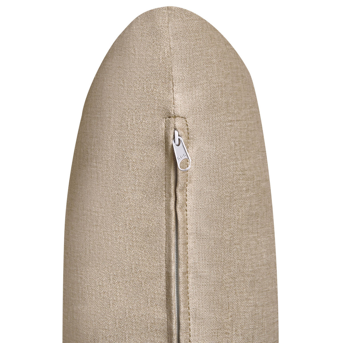 2-SITZER-SOFA Stoff Beige Asker - Beige/Braun, Textil (133/87/74cm) - Beliani