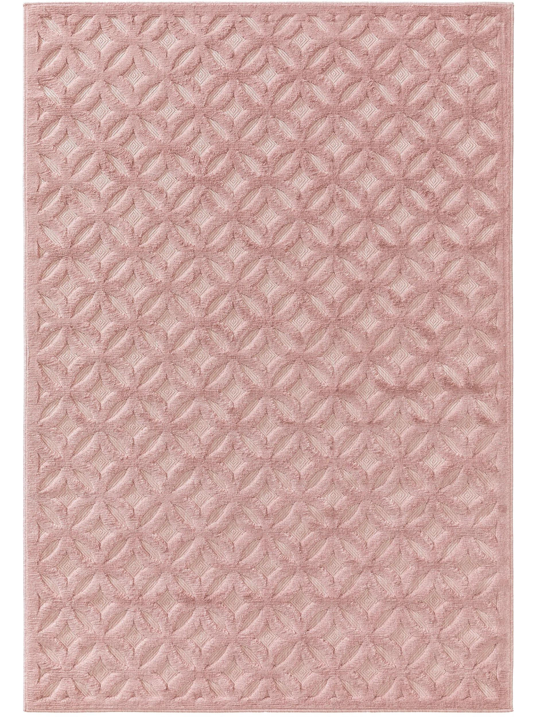 OUTDOORTEPPICH Bonte Rosa 200x290 cm - Rosa, Textil (200/290cm) - benuta Nest