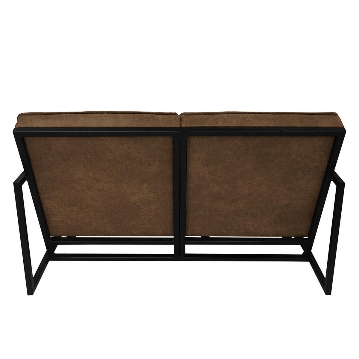 POLSTERGARNITUR (3-2-1) - Antiklederlook - Grau, Textil (1/1/1cm) - home24