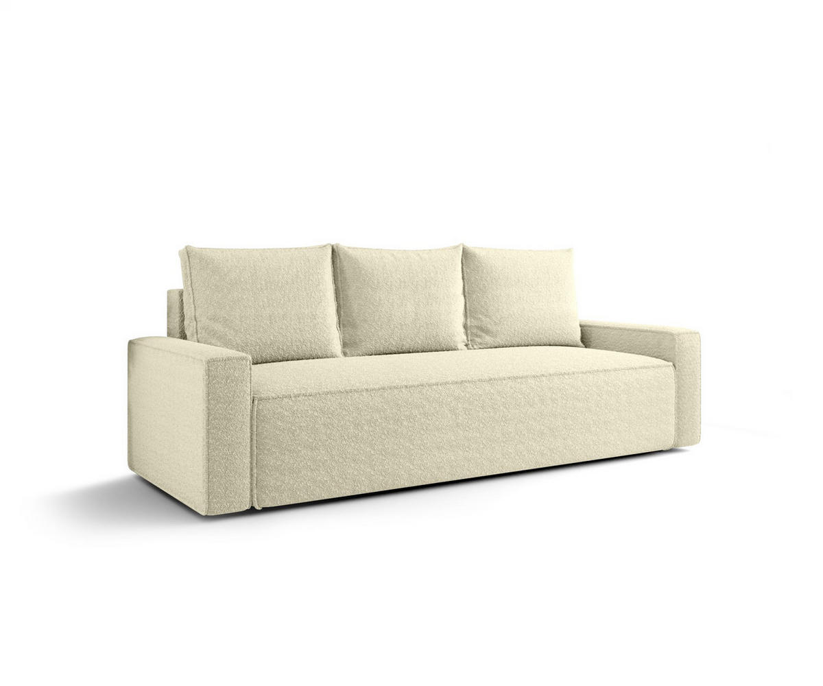 SOFA mit Schlaffunktion SAVIO Quelle 02 - Ecru, Textil (232/90/90cm) - Bedante
