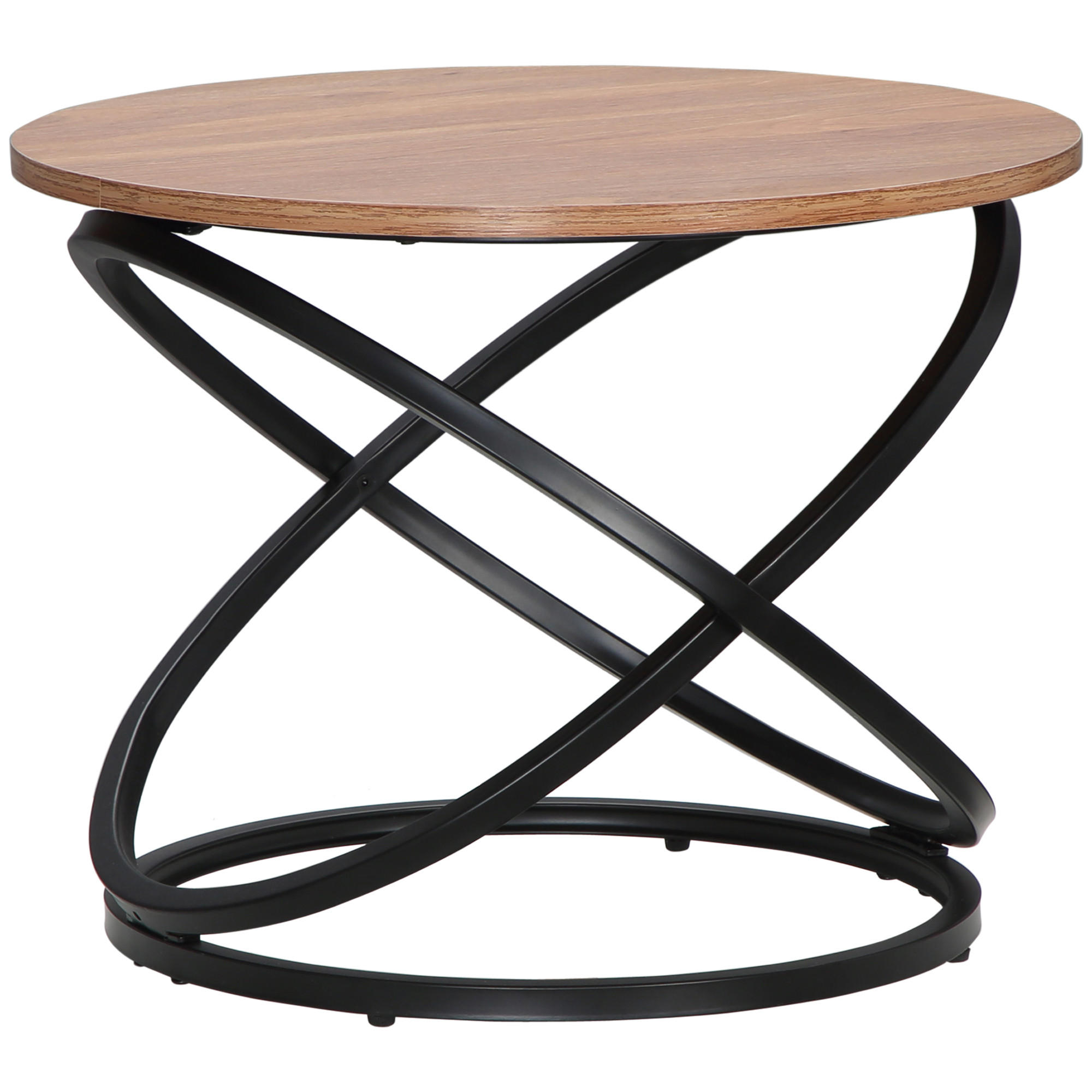 COUCHTISCH DE-15745 rund Holz - Braun, Holzwerkstoff (60/60/46cm) - ComfortXL