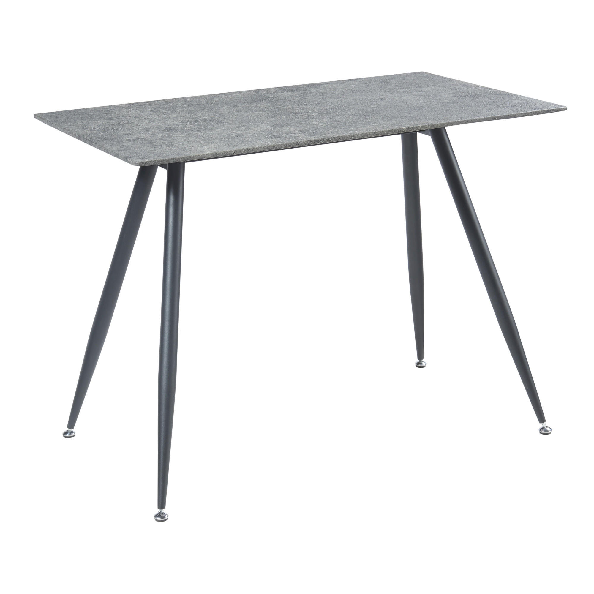 ESSTISCH Fitjar - Schwarz/Grau, Holzwerkstoff/Metall (60/100/75cm) - [en.casa]