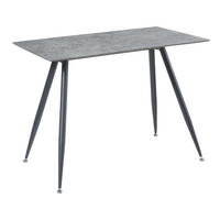 ESSTISCH Fitjar - Schwarz/Grau, Holzwerkstoff/Metall (60/100/75cm) - [en.casa]