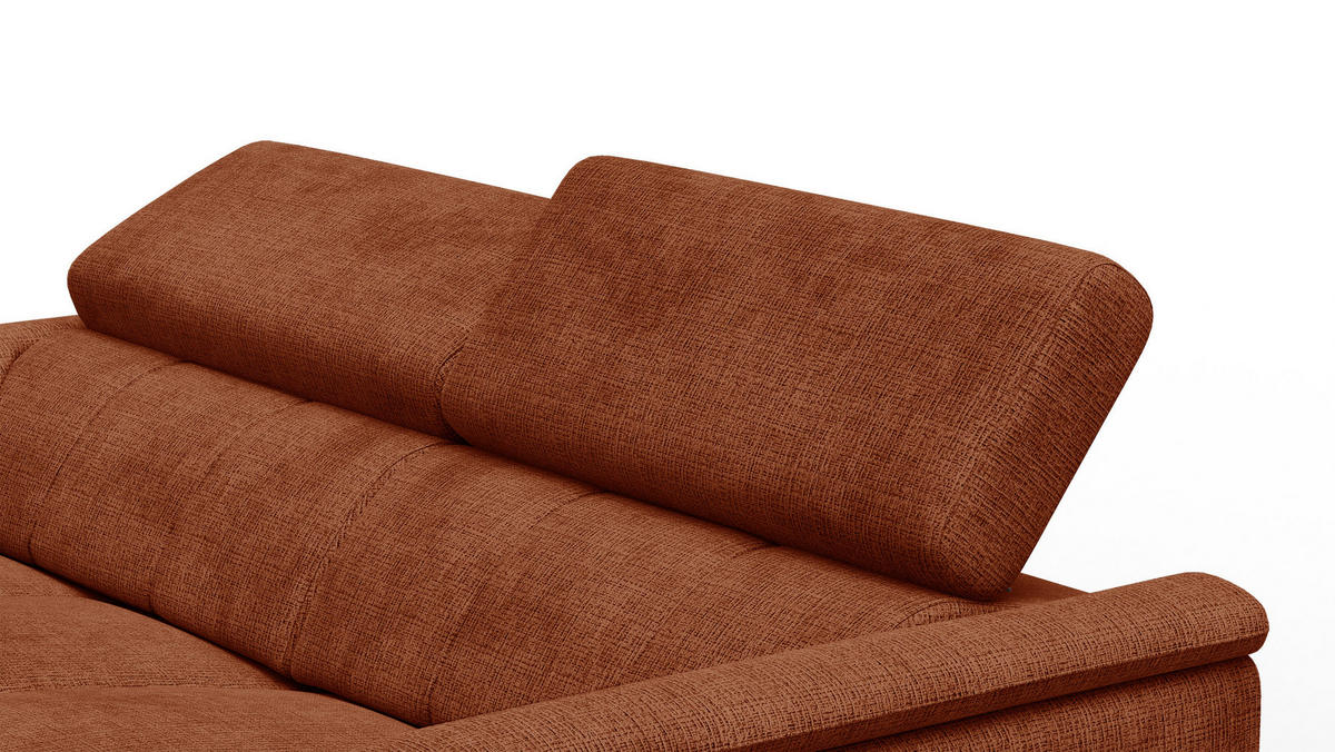RELAXSOFA RODEN 3-Sitzer, rostrot - Orange, Holz/Textil (194/82/103cm) - Courtois Laville