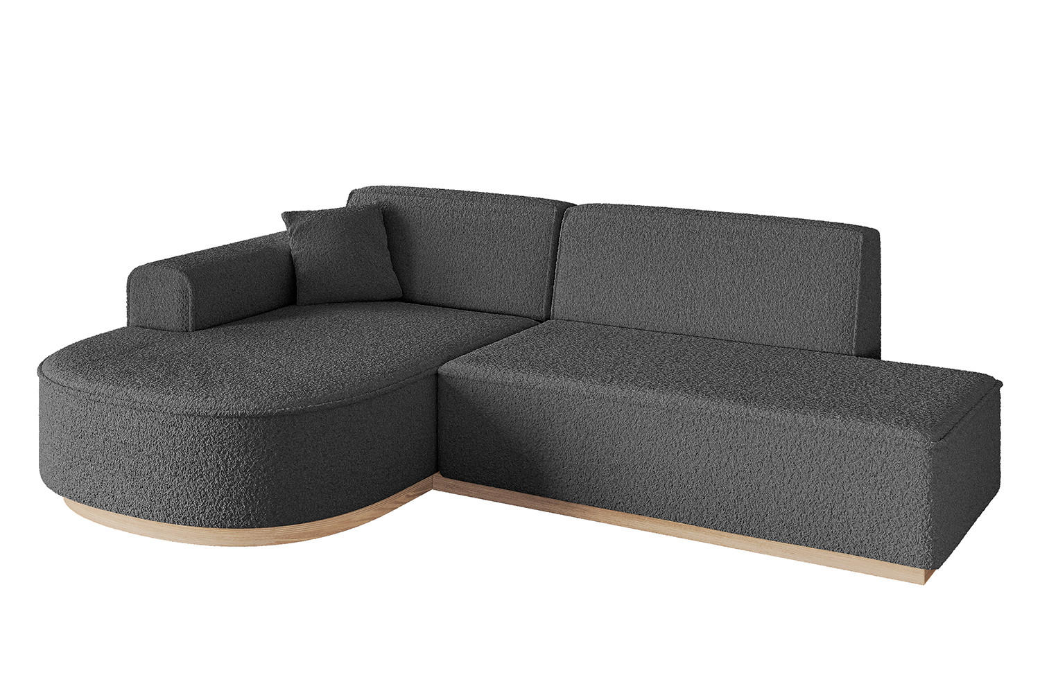 Altdecor Ecksofa Grau 243x171 cm